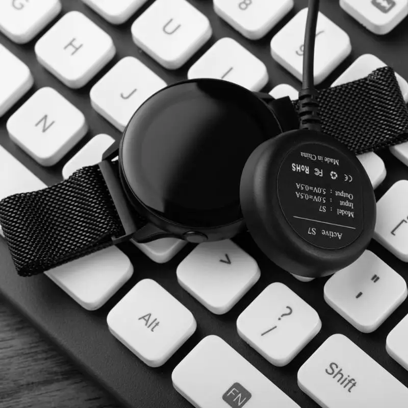 1 м беспроводной USB напульсники Зарядное устройство Док-станция для samsung Galaxy Watch активный смарт-Браслет зарядный кабель зарядная базовая станция