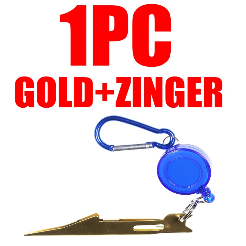 1PC GOLD N ZING Bimoo для быстрой ловли нахлыстом, для ногтей, с узлом, для рыбалки, с экстрактором, Zinger, рыболовные снасти, аксессуары, инструменты - Цвет: 1PC GOLD N ZING