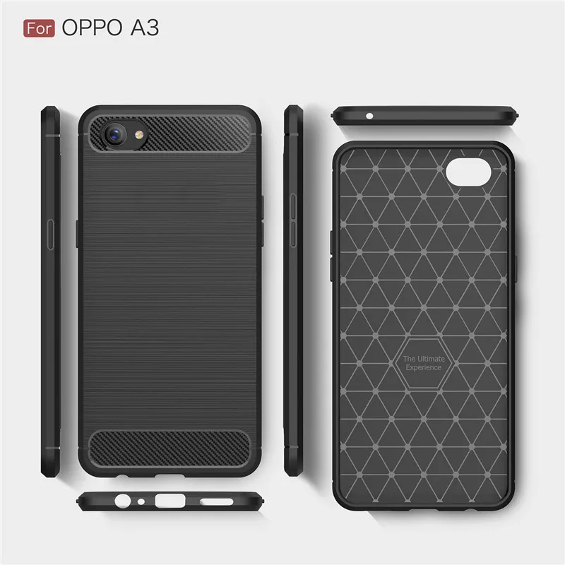 Для подходящего чехол s OPPO A3 WolfRule Мягкий Силиконовый прочный Чехол-бампер для
