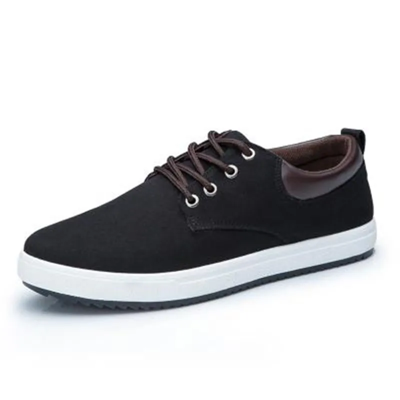 

MVP BOY Men Shoes New 2017 Spring Canvas Men Casual Shoes Breathable Round Lace-Up Flats British Style Mens Shoes