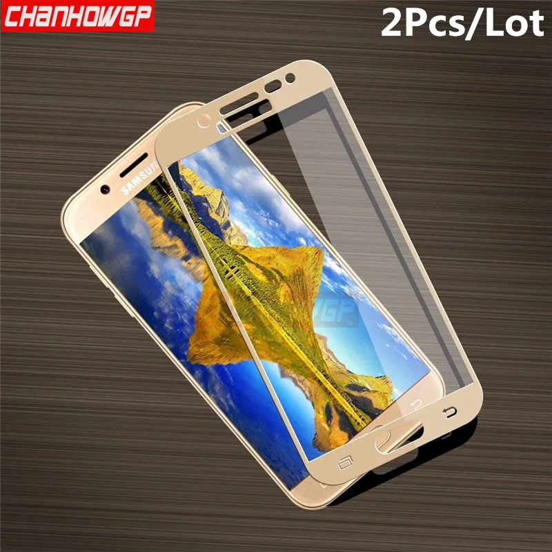 2 шт Полное покрытие из закаленного стекла для samsung Galaxy J7 J730F защита экрана J7 Pro SM-J730GM/DS защитное стекло Sklo