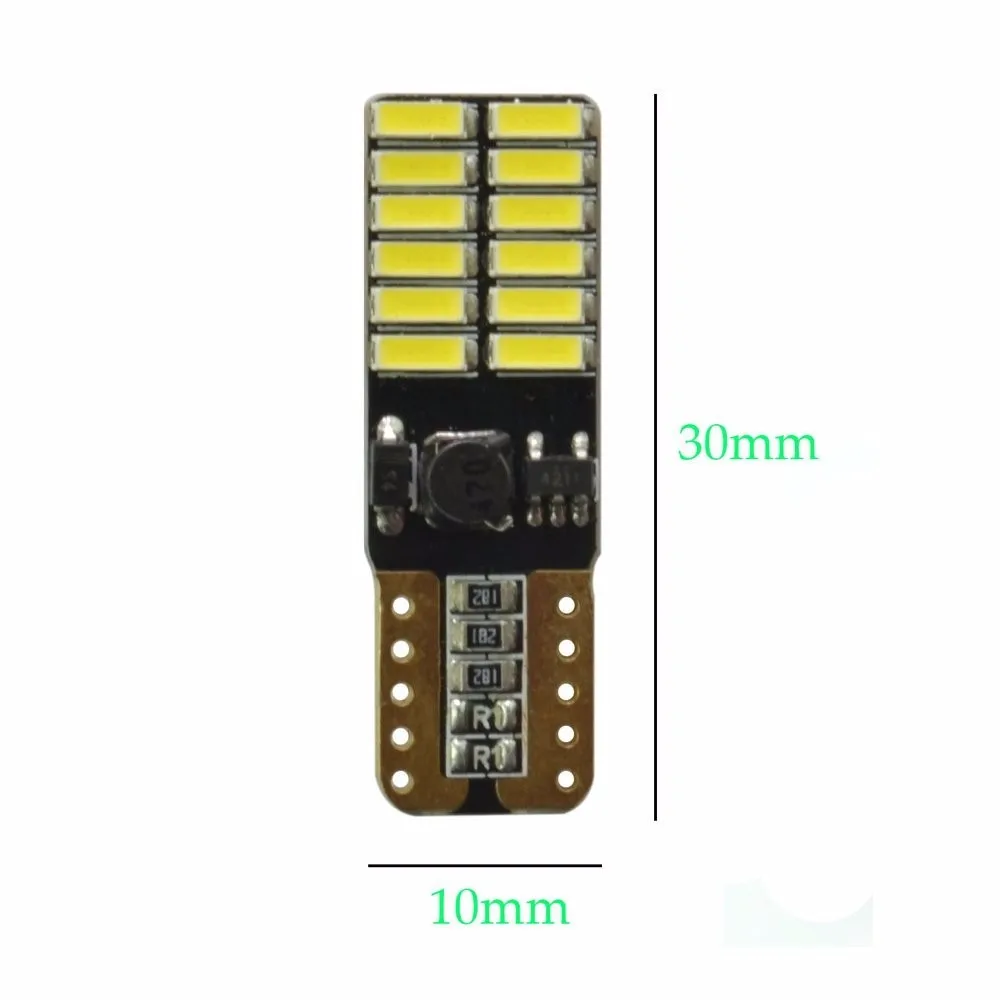 Комплект 10 ламп Pingo T10 W5w LED Samsung chip Branco Puro 5000-6000k Canbus | Автомобили и мотоциклы