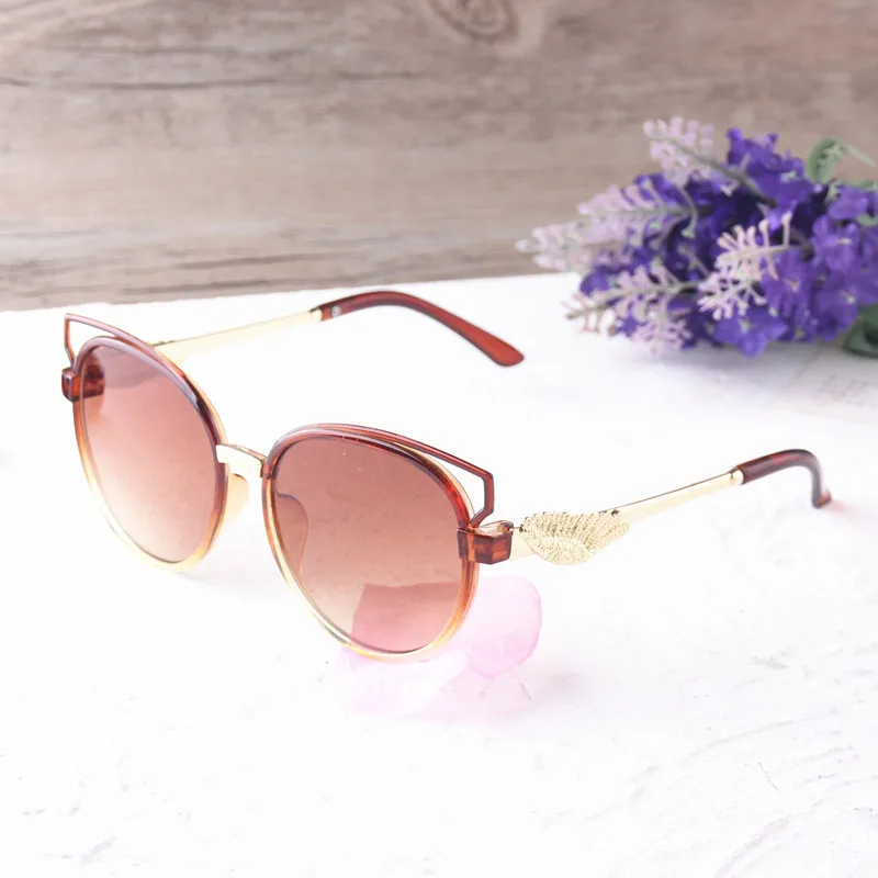 Оптовая продажа с фабрики 2018 новые милые Солнцезащитные очки для девочек Золотое