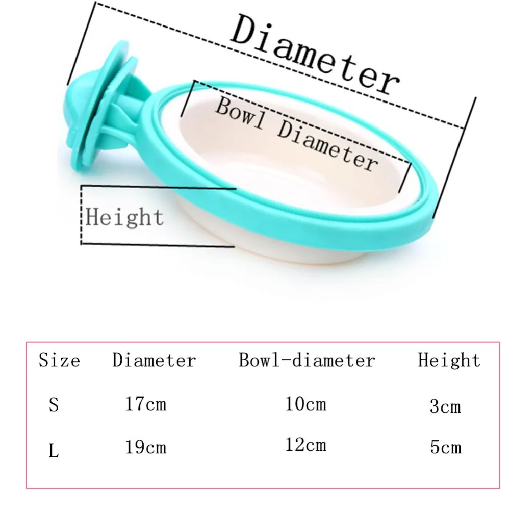 2019 Plastic Pet Dogs Cats Hanging Dish Bowls Feeder For Cage Feeding Watering Non-toxic Material Big Dog Bowl Water Dispenser | Дом и сад