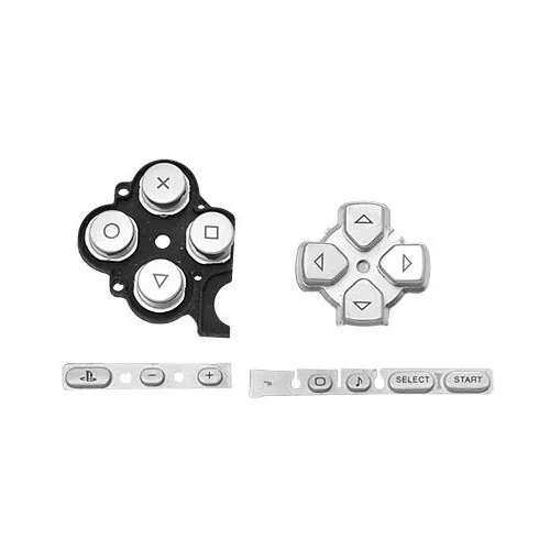 Набор серебряных кнопок для замена тонкой консоли Sony PSP 3000 | Электроника
