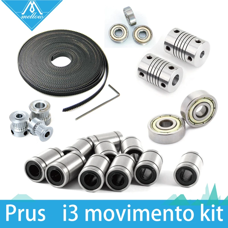 3d принтер reprap i3 механизм комплект GT2 шкив 608zz подшипник lm8uu 624zz подшипник