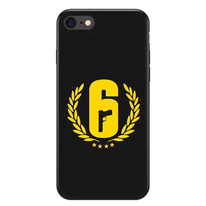 Силиконовый чехол Rainbow Six Siege YuGiOh из ТПУ для iphone 4S 5C X 10 XS 8 plus XR Max|Чехлы-накладки| |