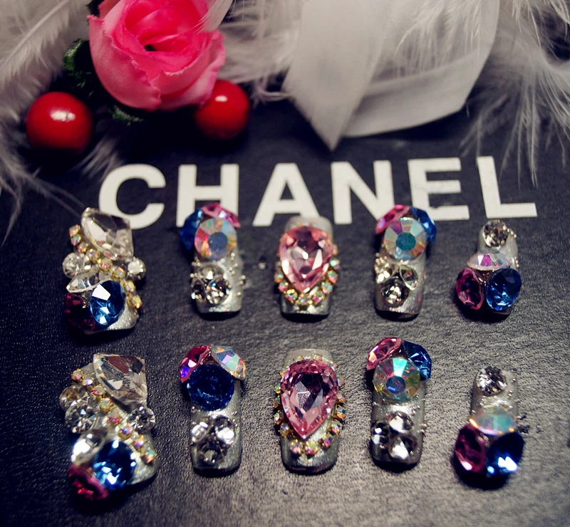 Высококачественные ювелирные аксессуары павлин синий круглый Pointback Хрустальное