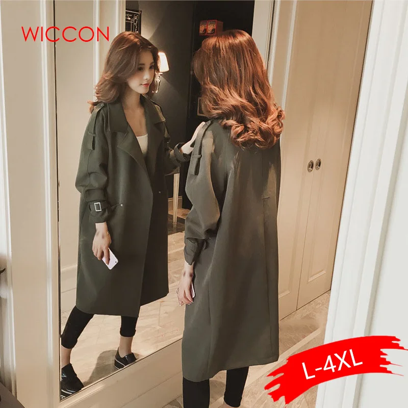 Новые весенние тренчи осенние женские корейские ветровки пальто большого