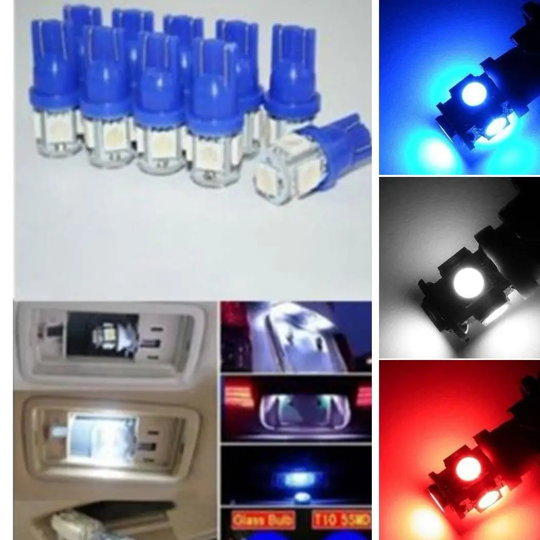 Функциональный прочный 5SMD светодиодный свет автомобиля номерной знак T10 белый
