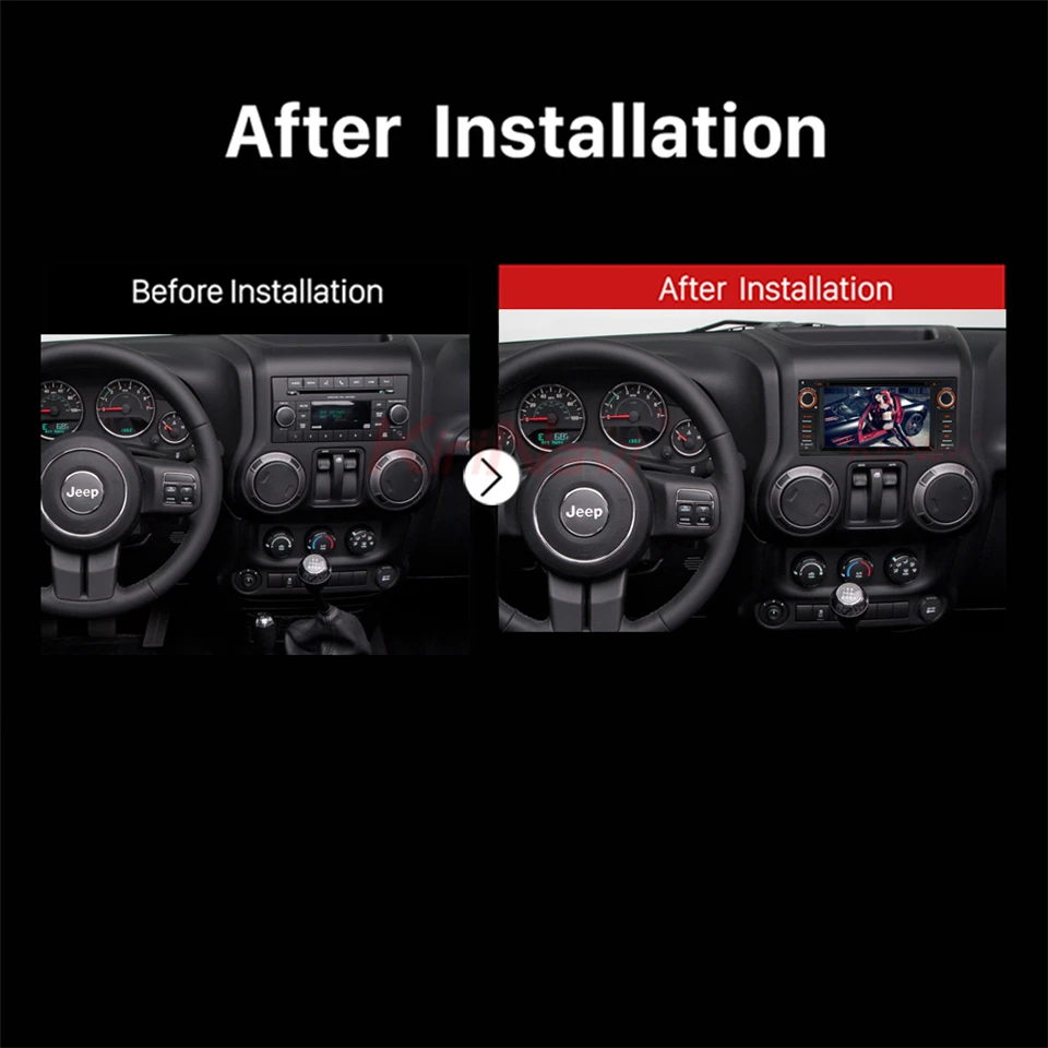 Android 7 1 Авто радио мультимедиа видео плеер для Jeep Wrangler gps навигации Системы fit