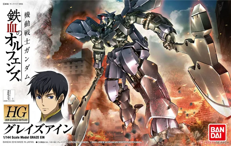 Bandai HG IBO 1/144 воина гундама пасти Ein мобильный костюм сборки модель Наборы фигурки