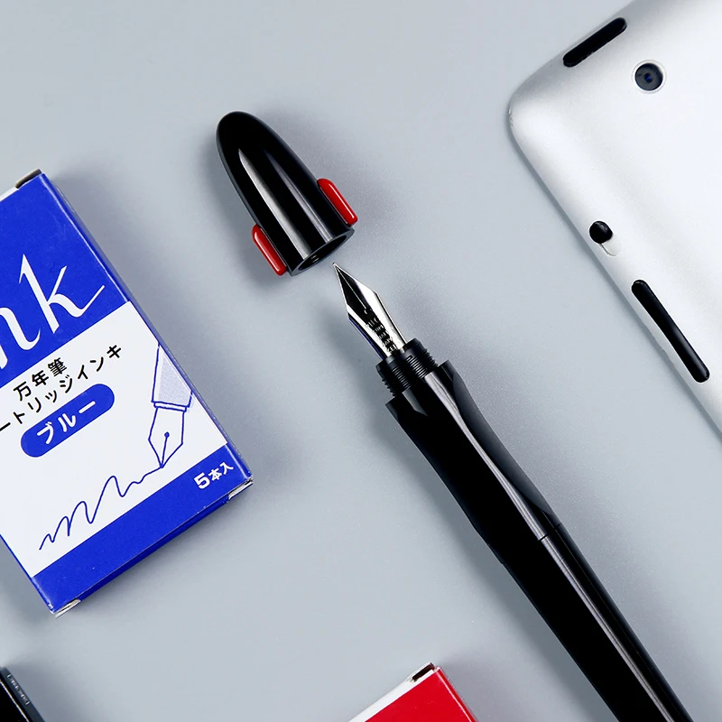 Оригинальный японский пилот хороший перьевая ручка прозрачная средняя