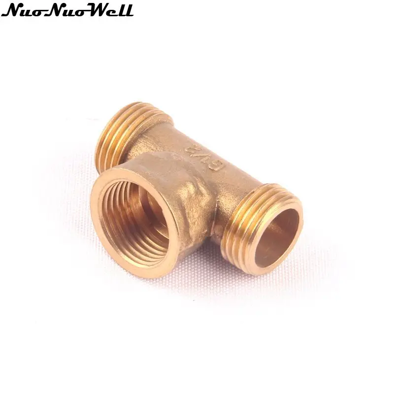 Оптовая продажа 100% латунная резьба 1/2 дюйма для мужчин и женщин 3 сторонняя медная