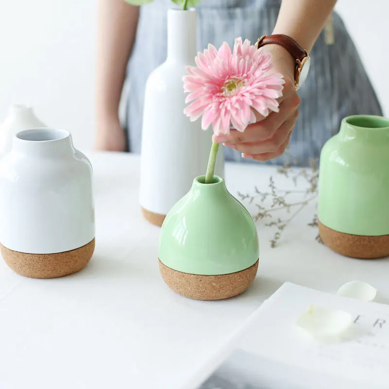 1 шт. декоративные керамические вазы в современном стиле|vase home|ceramic vase whiteceramic |