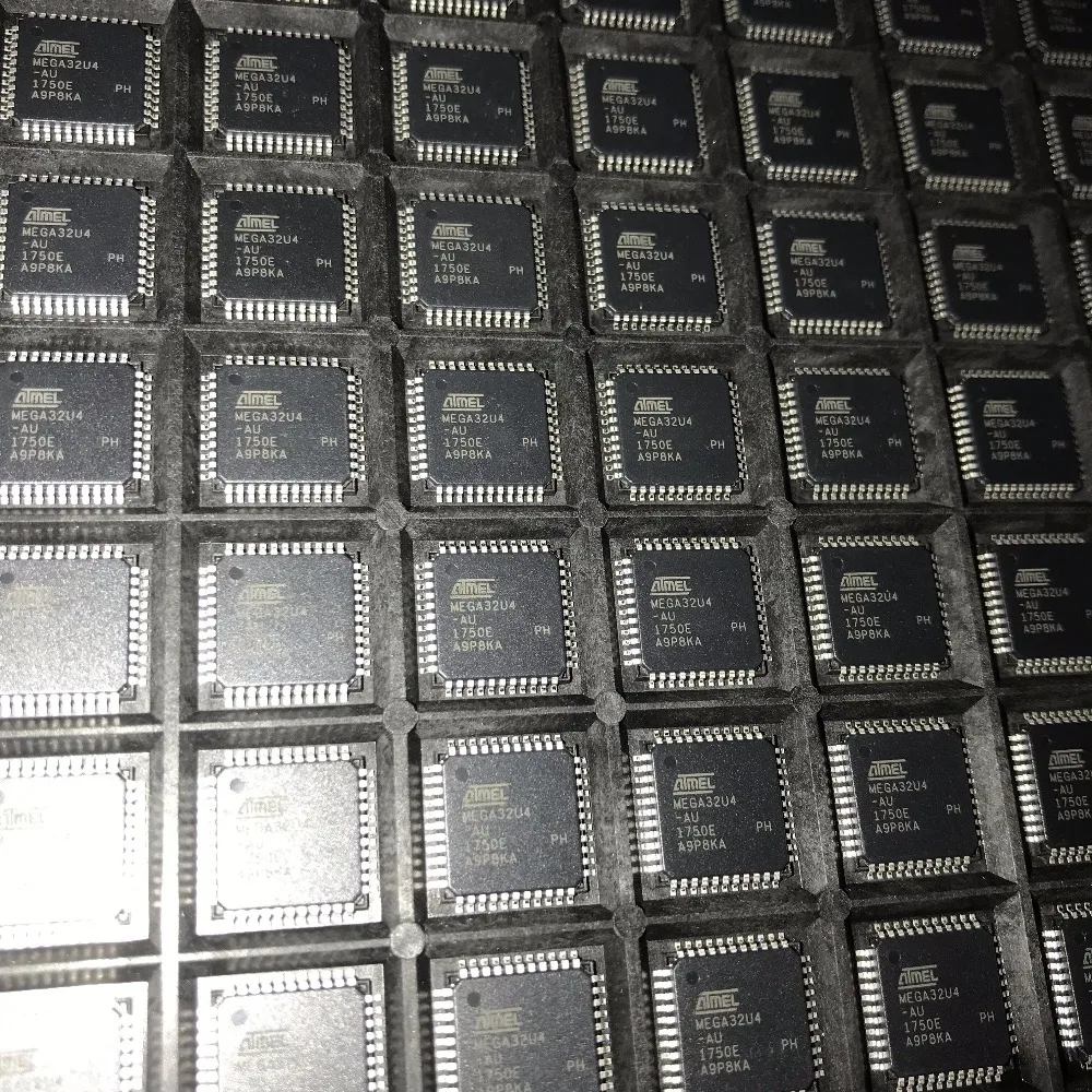 ATMEGA32U4 TQFP44 MCU 8-битный ATmega AVR RISC 32KB флэш-памяти 3,3 V/5 V 44-Pin ATMEGA32U4-AU