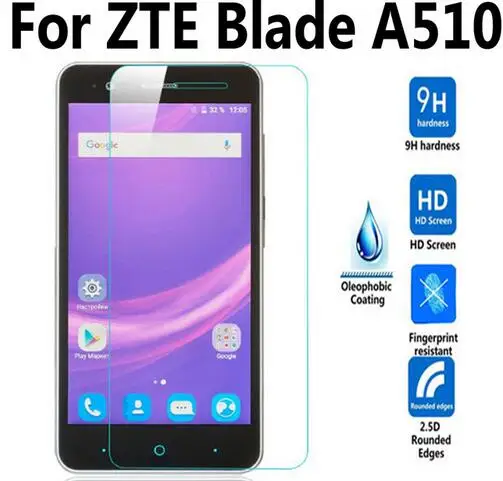 Закаленное стекло для ZTE Blade A510 / A510T/BA510 защитная пленка экрана A 510 | Мобильные
