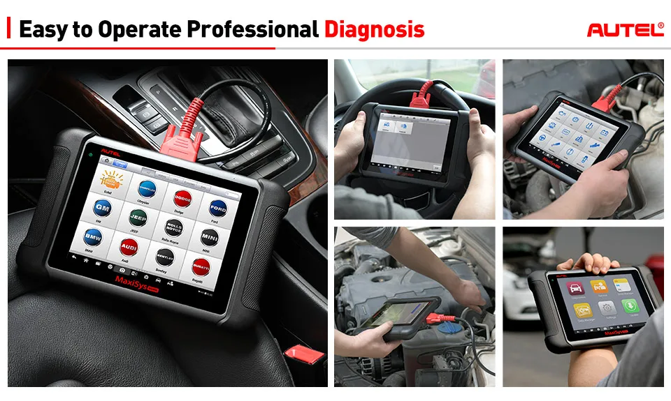 Autel MaxiSys MS906 Автомобильная диагностическая система мощная, чем MaxiDAS DS708 и DS808 бесплатное обновление онлайн