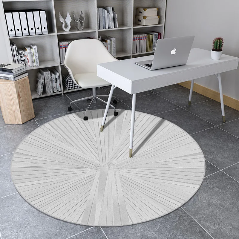 Round Carpets for Living Room Computer Chair Area Rug Children Cloakroom Rugs and Play Tent Floor Mat Nordic Gray Series | Дом и сад