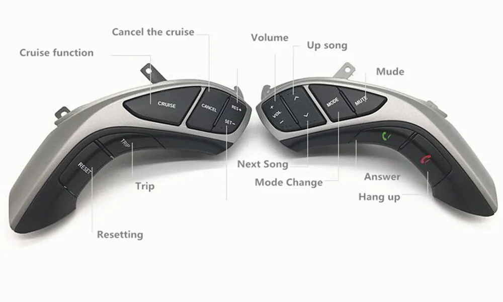Многофункциональная кнопка рулевого колеса для hyundai Elantra 2012/2013/ громкость аудио круиз функция переключатель аксессуары