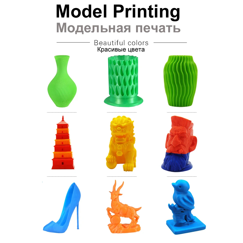 Anet 0,5 кг/шт. 1,75 мм 3d Принтер ABS PLA нить для 3d-печати ручка пластиковая стержень Резиновая лента расходные материалы материал заправки