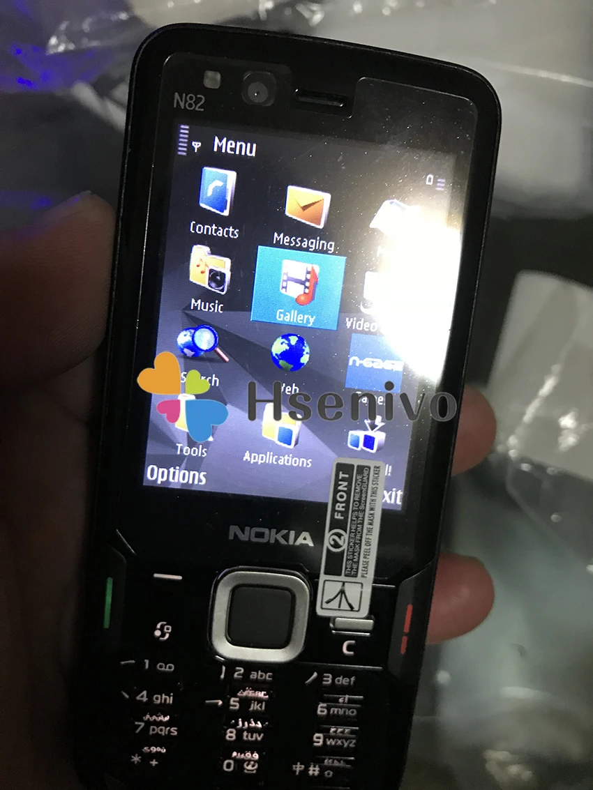 N82 разблокированный Nokia N82 GSM 3G сеть WIFI 5MP камера FM 2,4 дюймов мобильный телефон 1 год гарантии
