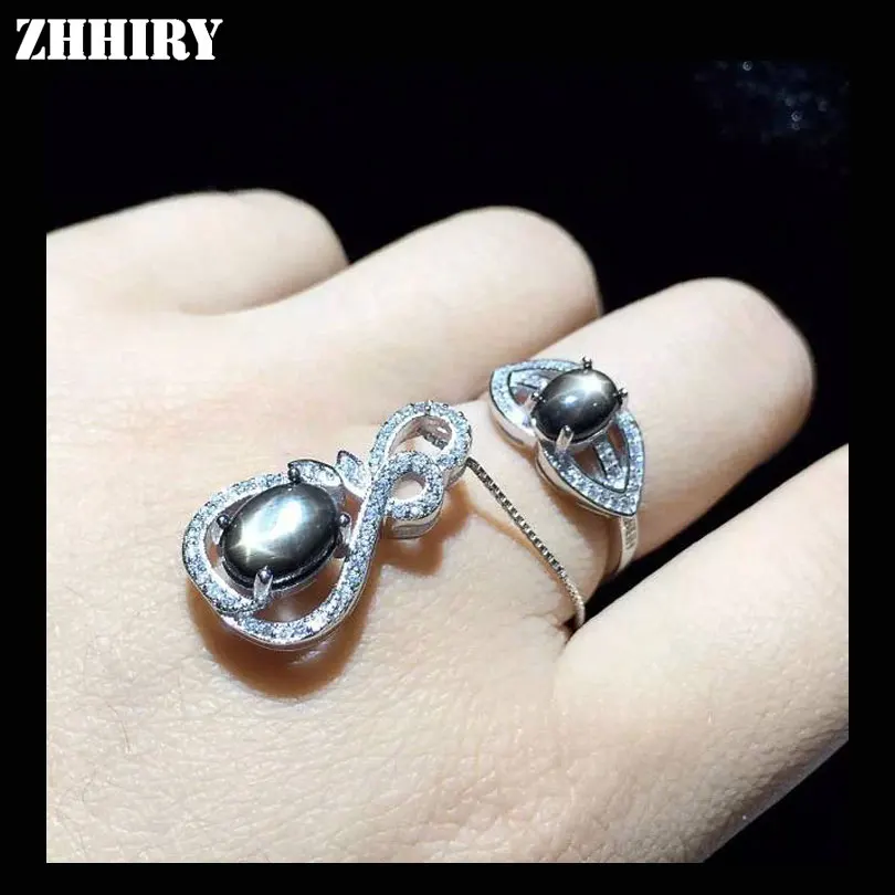 Женский комплект из колье и серёг серебра 925 пробы|fine jewelry|jewelry sets womenjewelry necklace |