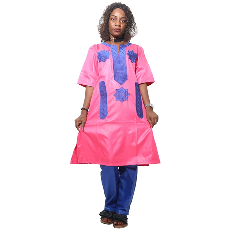 Африканское женское платье MD 2021 с брюками африканские женские длинные топы