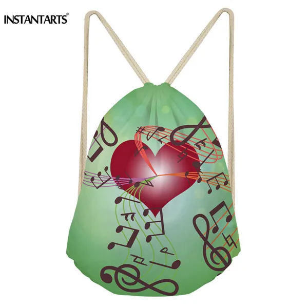 CC90044Z3 INSTANTARTS нот печати Спортивные сумки Для женщин Открытый Фитнес Drawstring сумка спортивная рюкзак для женские Gymsack пляжная сумка - Color: CC90044Z3