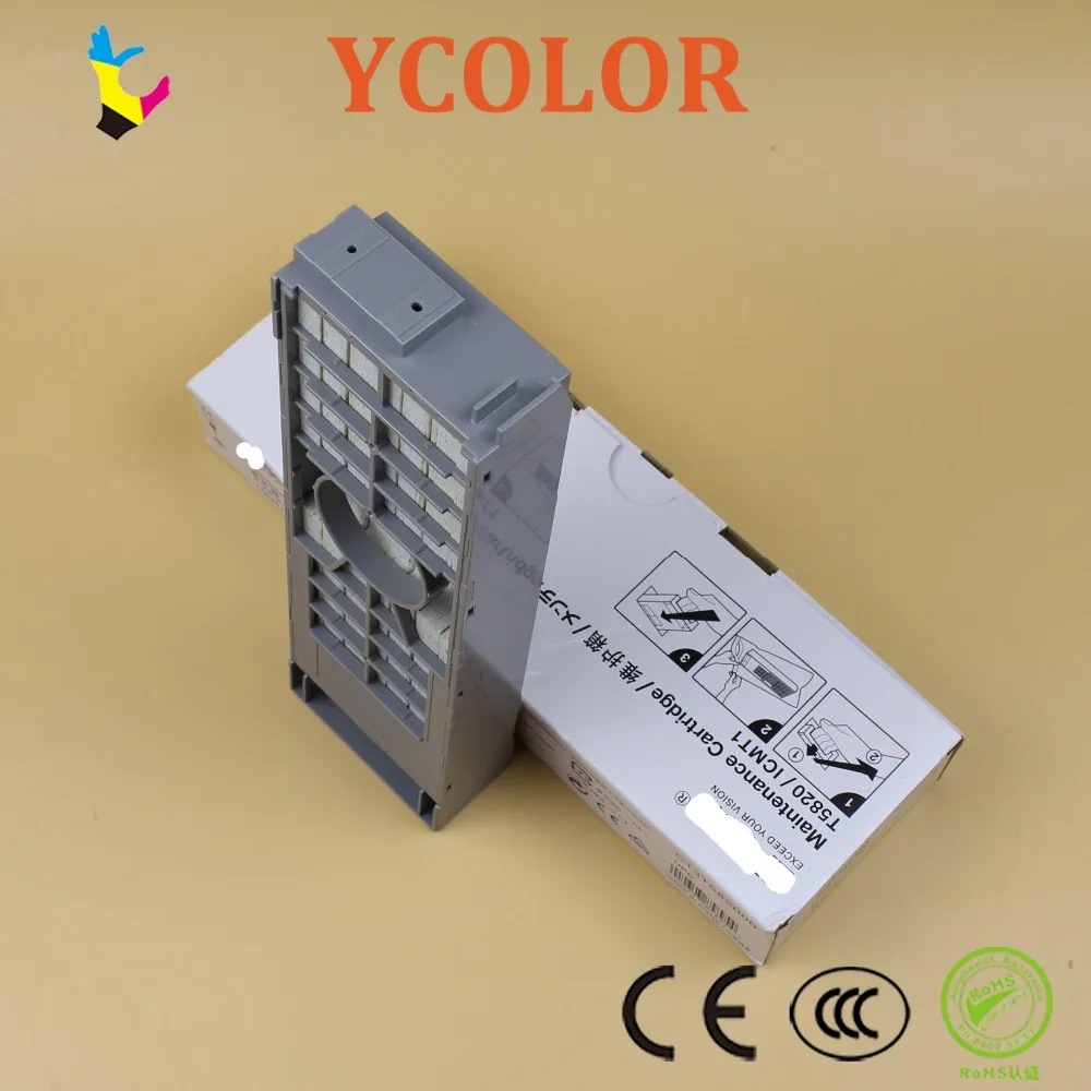 T5820/ICMT1 картридж для обслуживания Epson Stylus Pro 3800 3800C 3850 3880 3885 3890 бак для отходов с сбрасываемым чипом