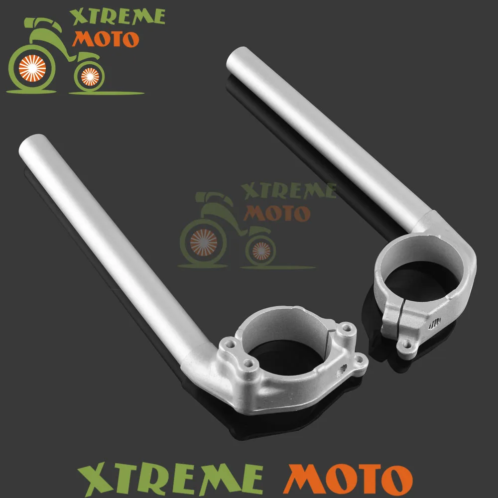 Регулируемая Вилочная трубка из алюминия серебристого цвета зажим для руля Yamaha