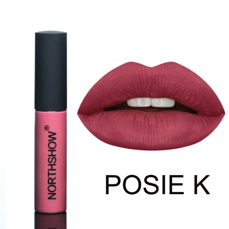 06 POSIE K Бренд NORTHSHOW, антипригарная чашка, немой светильник, блеск для губ, молочный шоколад, аромат, стойкий водонепроницаемый блеск для губ - Цвет: 06 POSIE K