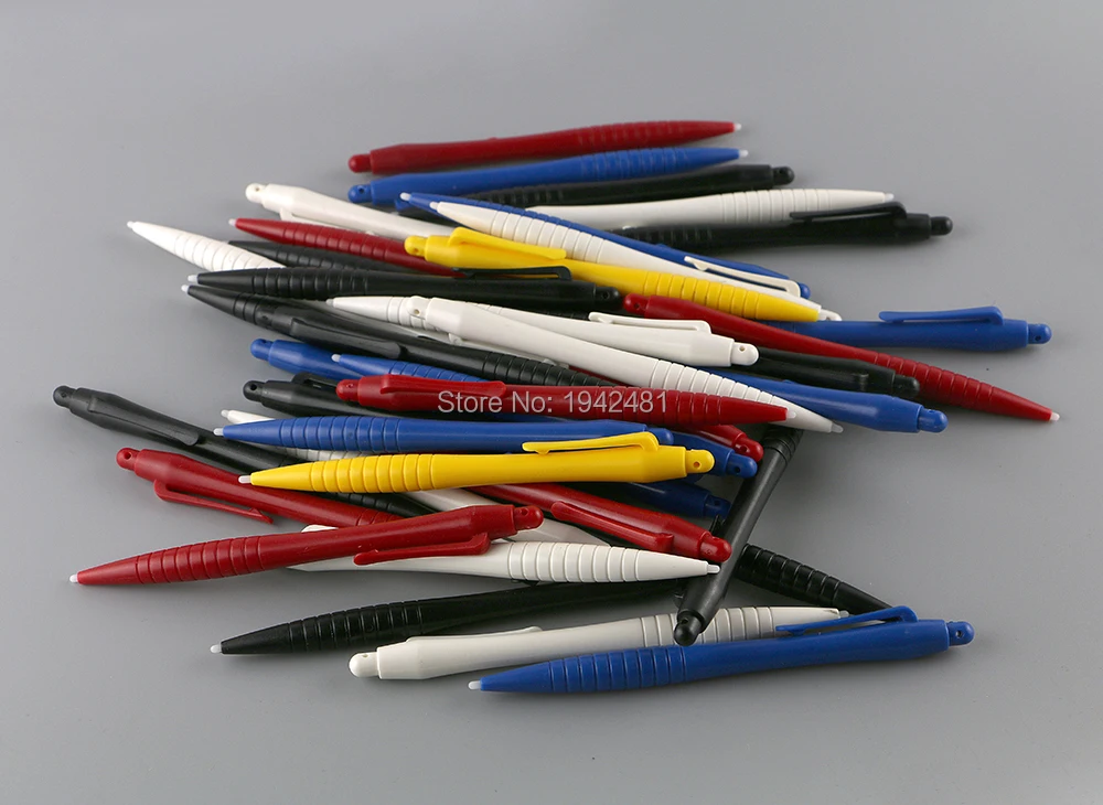 20 шт. цветные пластиковые стилусы с большим сенсорным экраном для WII U 3DS 3DSXL LL NDS NDSL