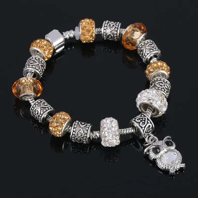 Женский браслет с жемчугом и кристаллами в европейском стиле|pan bracelet|perle braceletbracelet