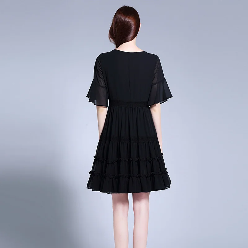 Богемное шифоновое большого размера летние Платье из новой коллекции 5xl плюс