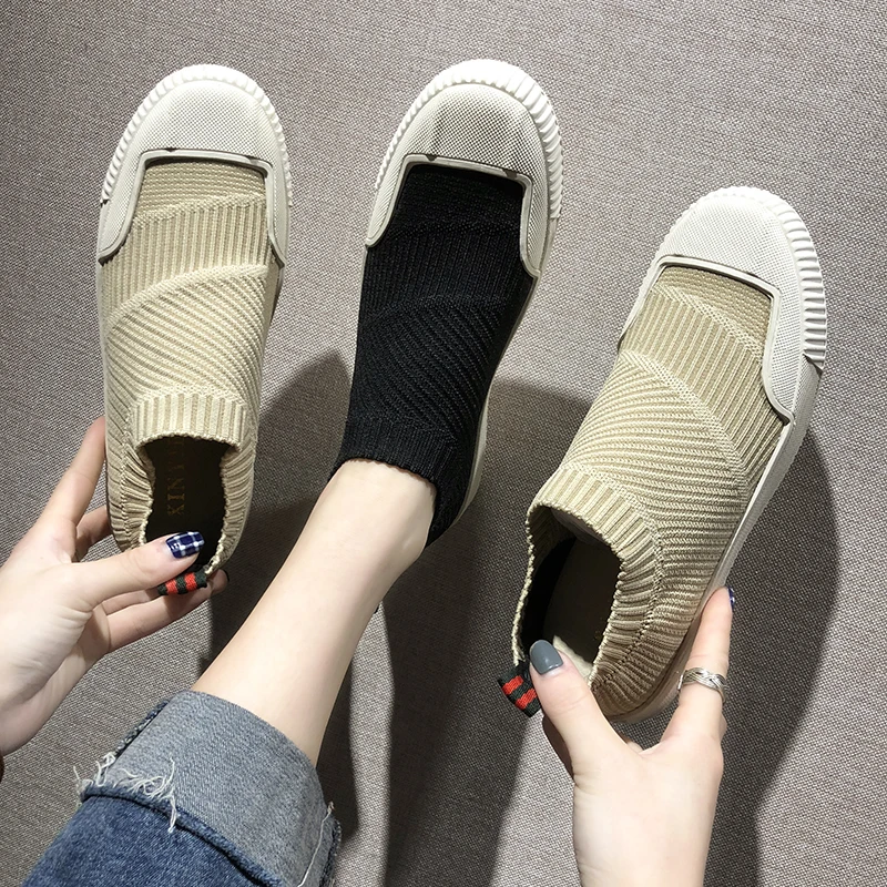 Женская Вулканизированная обувь для носков женские повседневные кроссовки