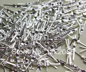 

200pcs chandelier lamp part crystal prism bead 25mm connector chrome bowtie pin