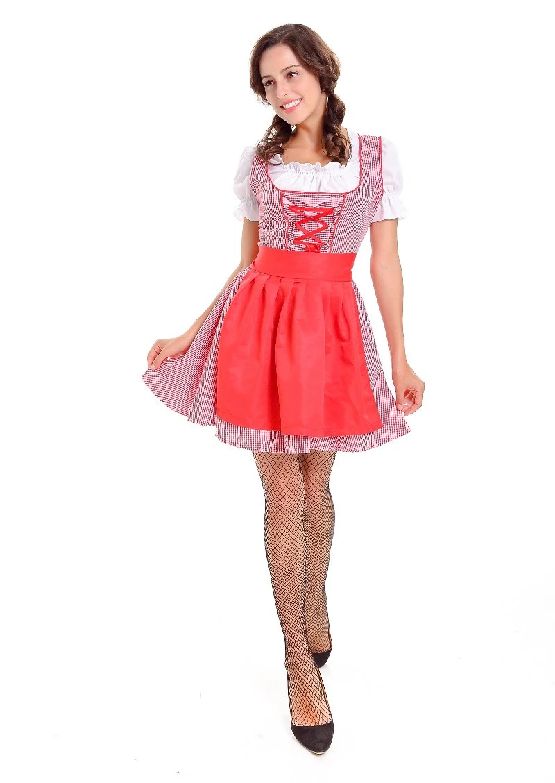 Новинка костюм для девочек с пивом немецкий октоберфest дирндль Bavarian карнавальный