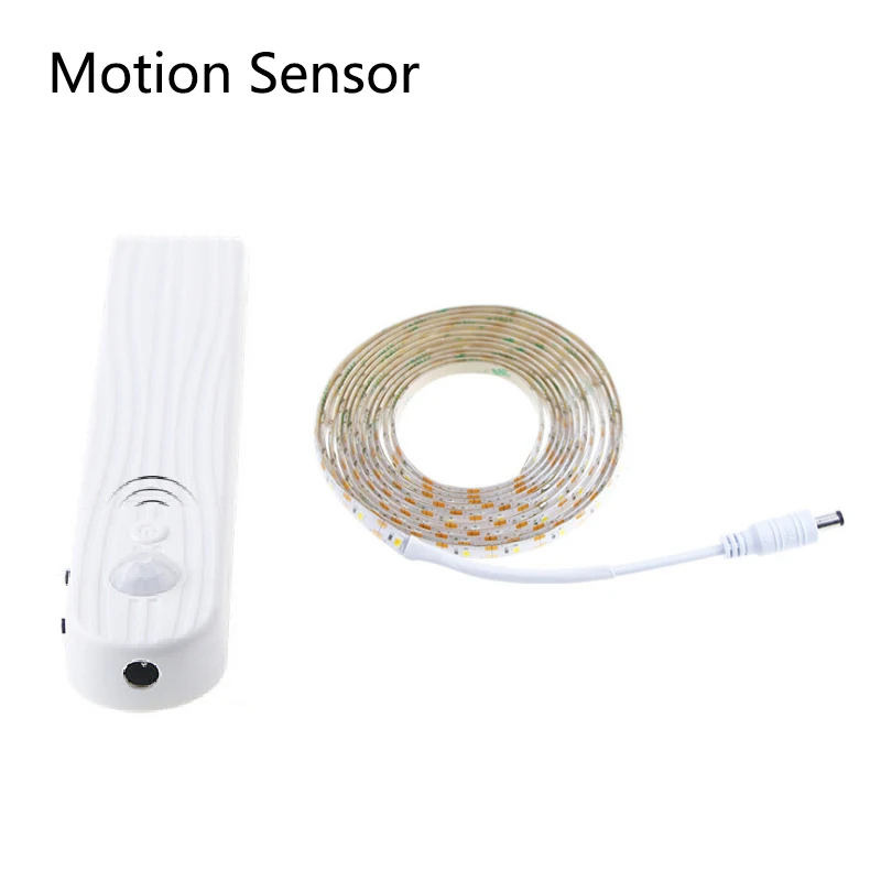 Motion Sensor Strip PIR датчик движения USB порт светодиодные полосы света Смарт включить выключить DC5V для шкафов лестниц кухонный шкаф ночник Гибкая лампа лента - Испускаемый цвет: Motion Sensor Strip
