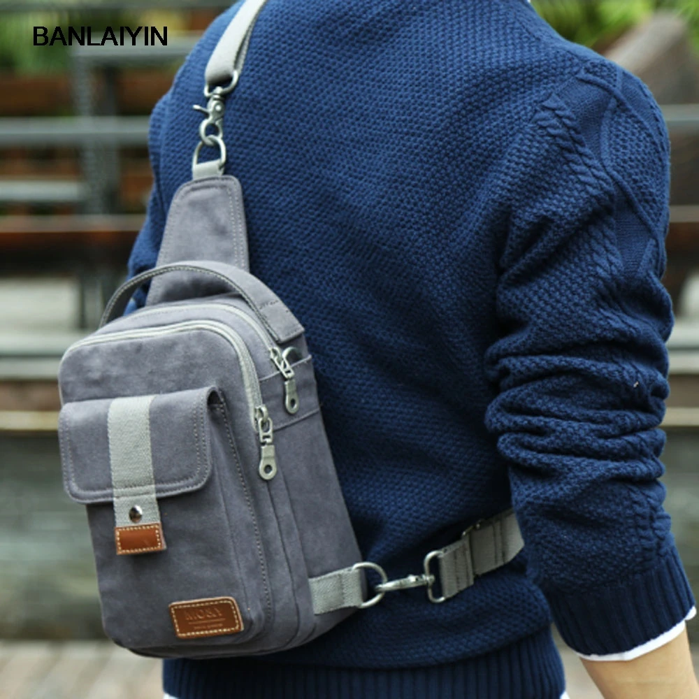 Мужская холщовая Высококачественная сумка-мессенджер на плечо дорожная сумка