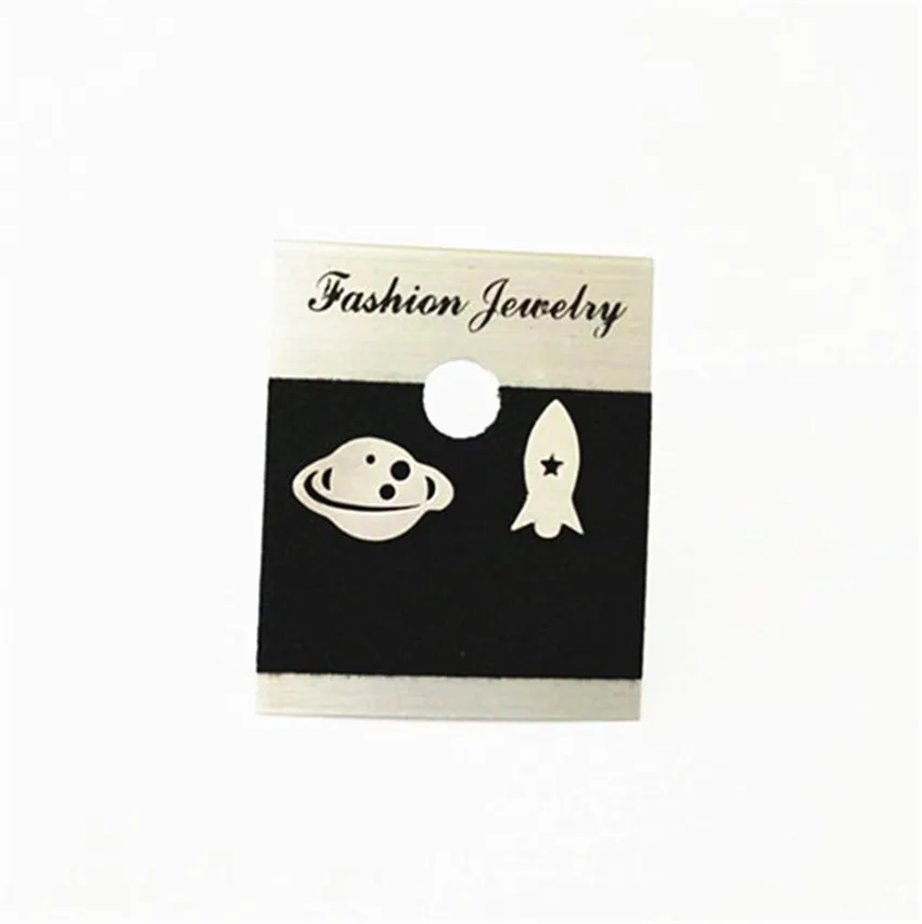 Великолепная сказка минималистский планеты и ракеты серьги Мода Золотой цвет