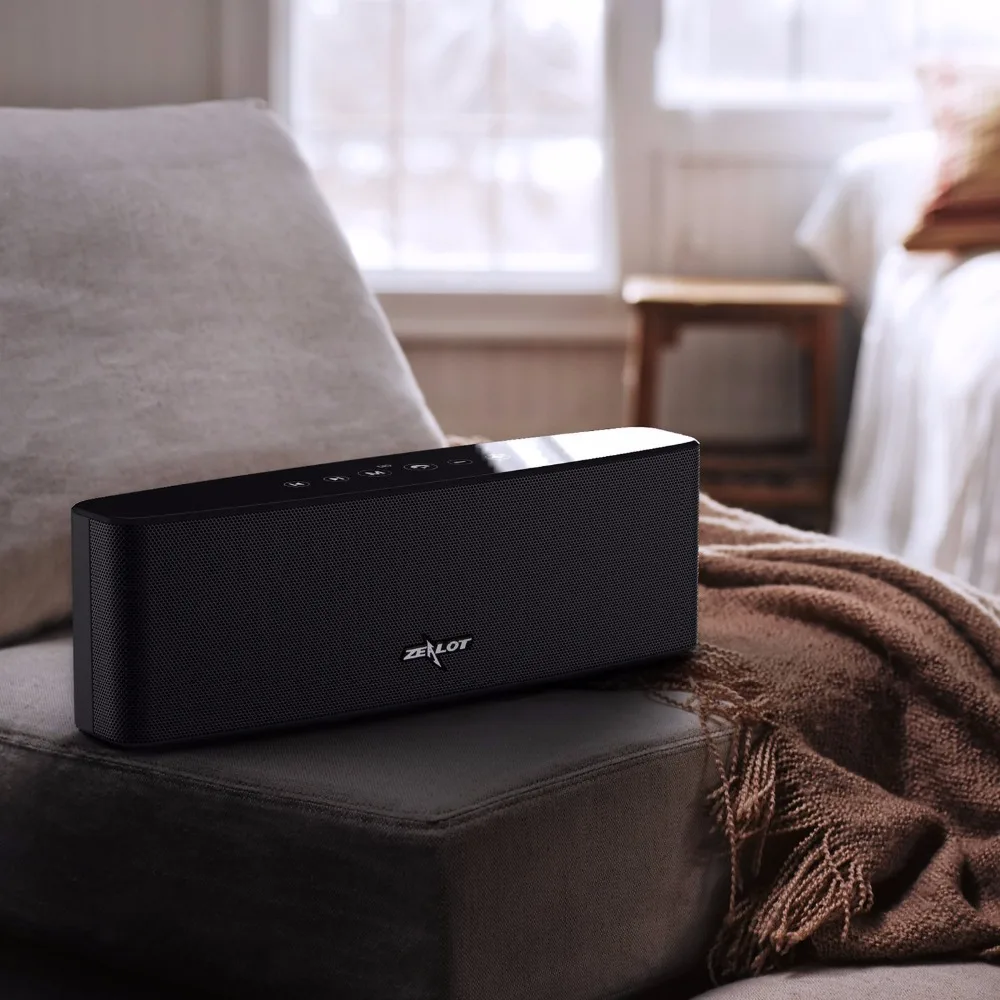 Zealot S12 портативная беспроводная bluetooth колонка с 4 драйверами уличная сенсорным