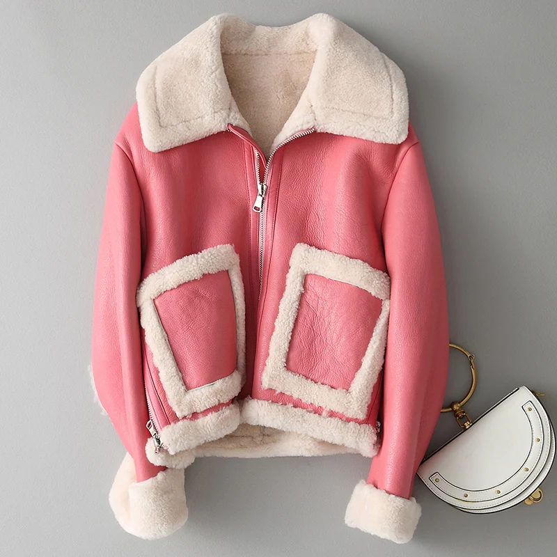 Куртка женская из натуральной овчины 2019|Шубы и дубленки| |