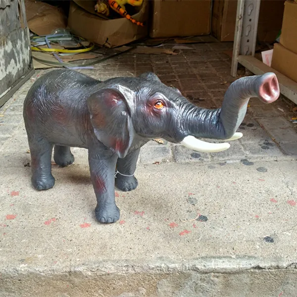 Большой размер модель моделирования игрушечные дикие животные мягкий ПВХ