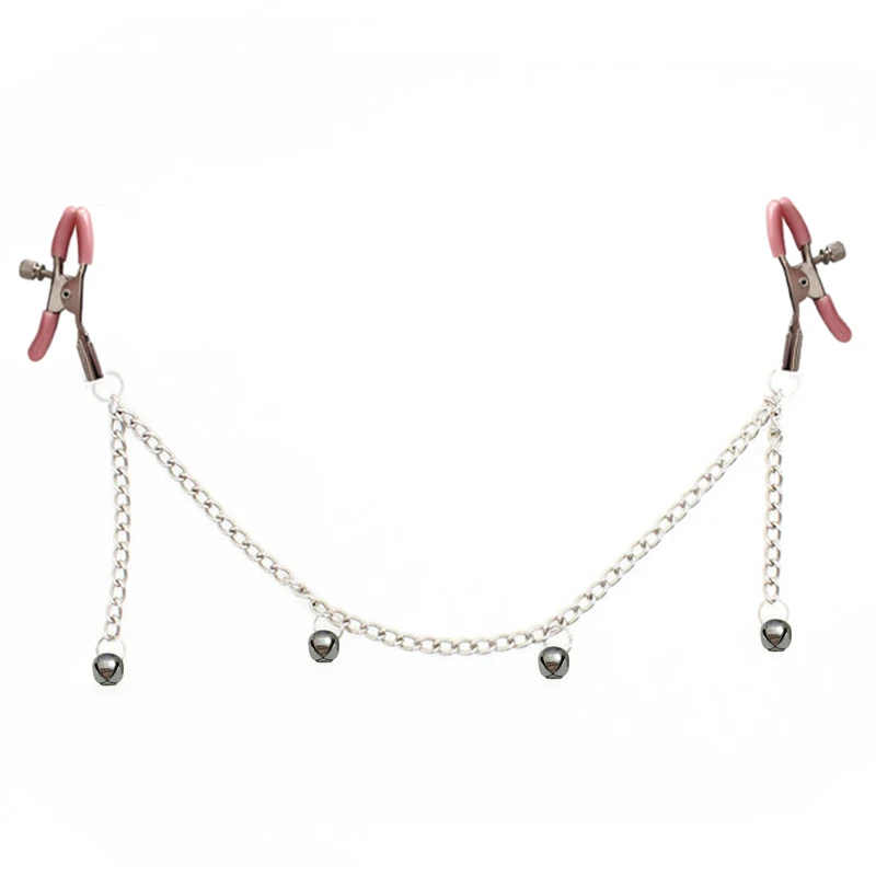 Сексуальная подвеска колокольчик зажимы для сосков Металлический Зажим Chian