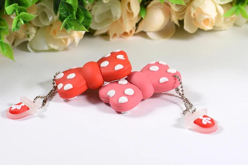 JASTER USB флеш-накопитель с рисунком котенка, ручка с бантом, 4 ГБ, 8 ГБ, 16 ГБ, 32 ГБ, 64 ГБ, флеш-карта памяти, внешний накопитель с розовыми бантами