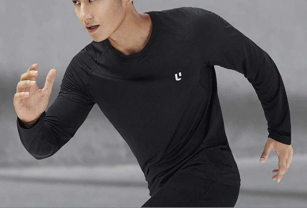 Оригинальная Спортивная футболка Xiaomi Uleemark, отражающая логотип, быстросохнущая эластичная мягкая одежда для мужчин, спортивное пальто для бега на открытом воздухе H20