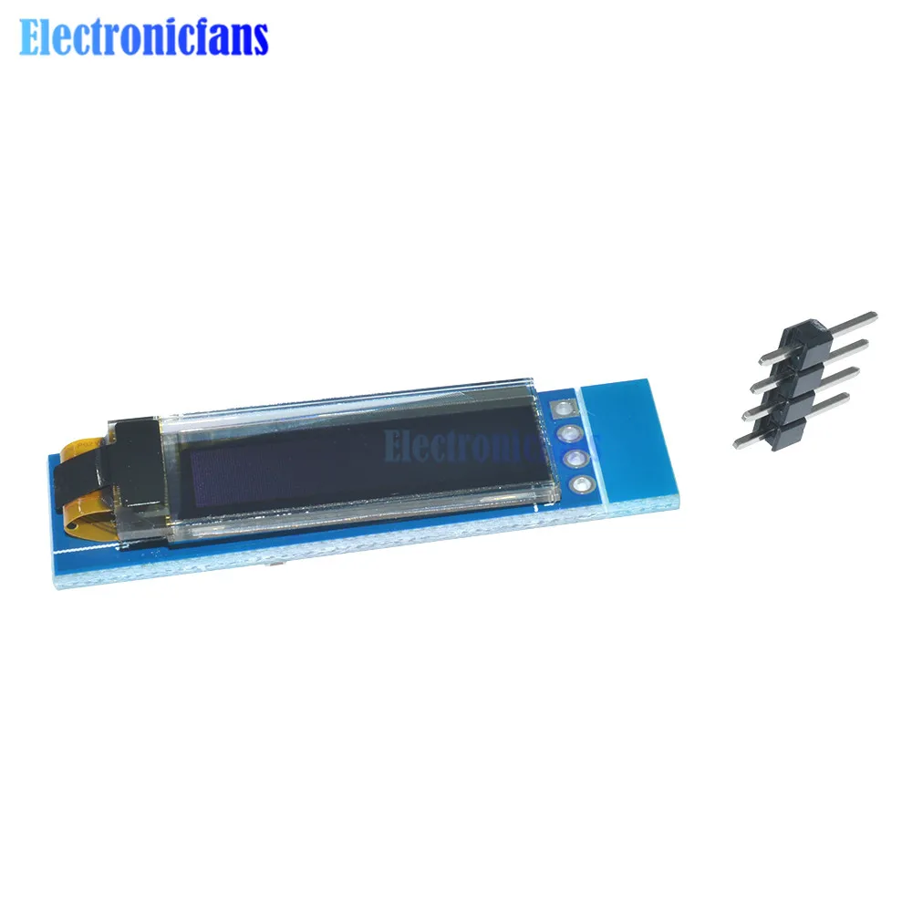 Модуль ЖК дисплея IIC I2C синий с органическим светодиодом 0 91 дюйма 12832 128x32 модуль