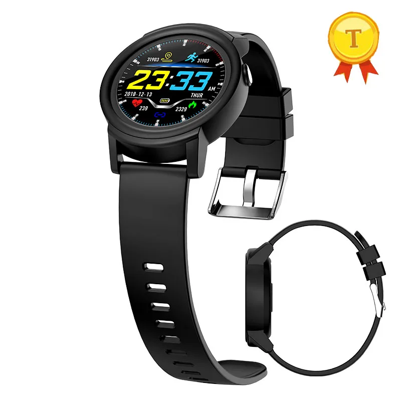 Цветной круглый экран будильник умные часы умный браслет пульсометр