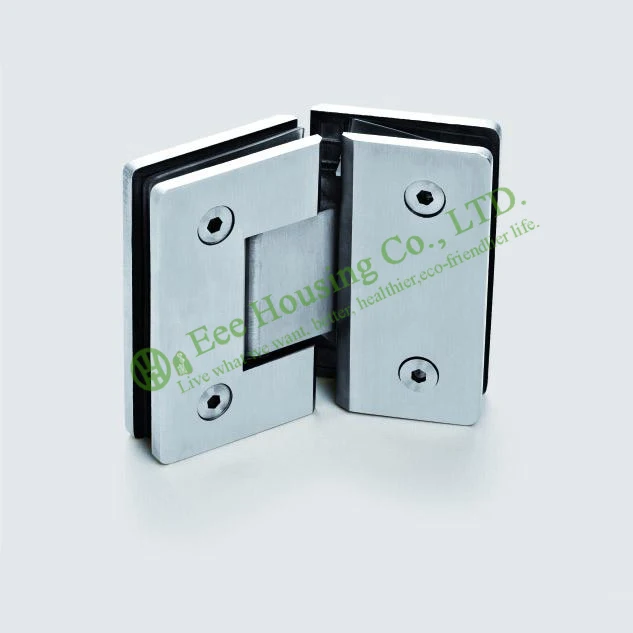 

Stainless Steel Glass clip For Glass Door, 135 Degree Shower Door Hinge, Bathroom Glass Door hinge, Satin finished Glass clamp